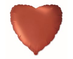 Standard Srce Satin Orange folijski balon
