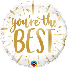 Standard You are the Best Gold folijski balon