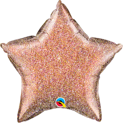 Standard Zvijezda Glittergraphic RoseGold folijski balon