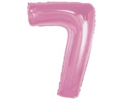 Folijski balon broj 7 Light Pink 92 cm