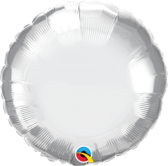 Standard Okrugli Chrome Silver folijski balon