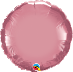 Standard Okrugli Chrome Mauve folijski balon