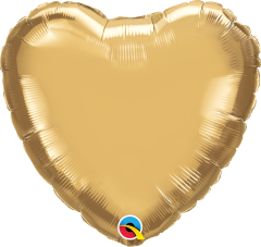 Standard Srce Chrome Gold folijski balon