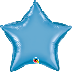 Standard Zvijezda Chrome Blue folijski balon