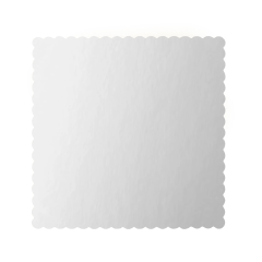 Kvadratni podmetač za tortu silver 25 cm