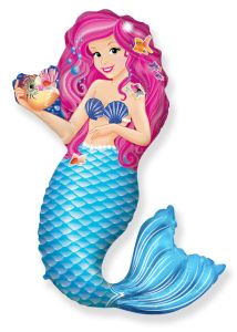Maxi FX Mermaid with Shell folijski balon
