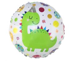 Standard Dino in a hat folijski balon