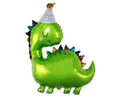 Maxi Dino in a Hat folijski balon