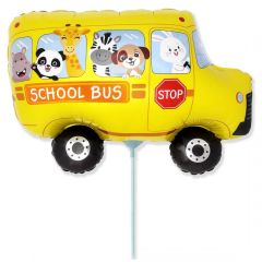 Mini School Bus folijski balon na štapiću