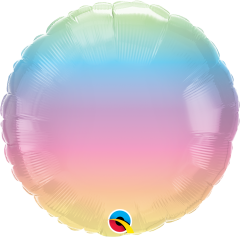 Standard Bday Pastel Ombre folijski balon