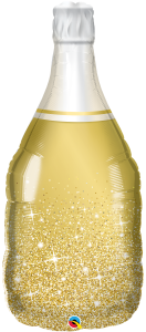 Maxi Golden Bubby Wine Bottle folijski balon
