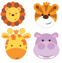 Jungle Animals maske