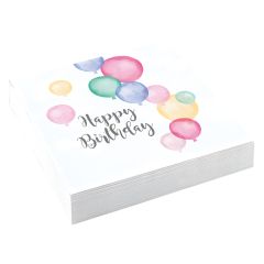 Happy Birthday Pastel salvete 33x33 cm