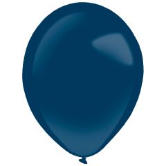 Latex baloni 35 cm Metallic Navy Flag Blue