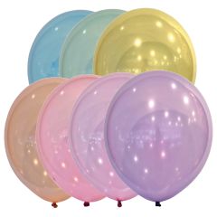 Latex baloni 28cm Droplets Assorted  