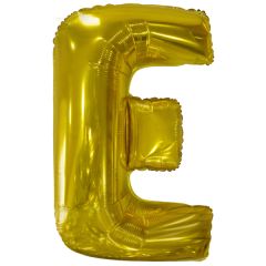 Folijski balon slovo E Gold