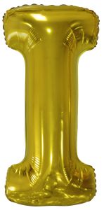 Folijski balon slovo I Gold