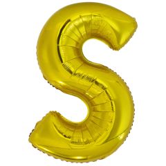 Folijski balon slovo S Gold