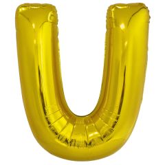 Folijski balon slovo U Gold
