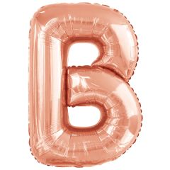Folijski balon slovo B RoseGold