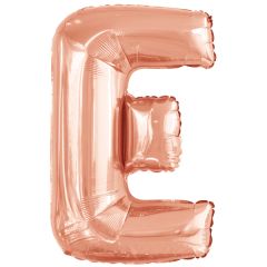 Folijski balon slovo E RoseGold
