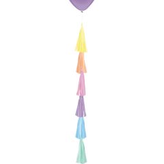 Rainbow pom pom trakica