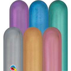 Lateks baloni modelirni 260Q Chrome Assortment