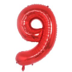 Folijski balon broj 9 Red