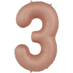 Folija balon broj 3 Vintage Rose