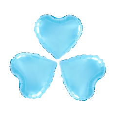 Mini Hearts light blue folijski balon 3/1