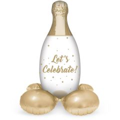 Maxi Champagne Bottle with Base folijski balon