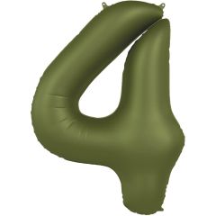 Folijski balon broj 4 Olive Green