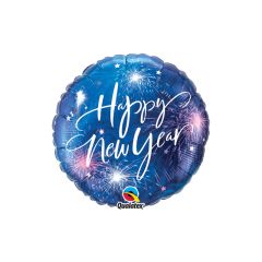 Standard New Year Fireworks & Stars - folijski balon
