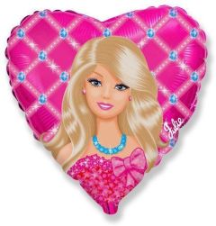 Standard Barbie Julie Heart folijski balon