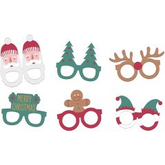 Merry Christmas papirnate naočale 6/1