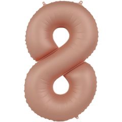 Folija balon broj 8 Vintage Rose