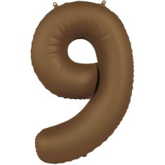 Folija balon broj 9 Chocolate Brown