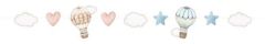 Deko girlanda Baby balloons gender reveal 250 cm