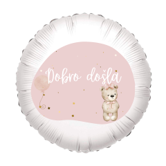 Mini Dobro došla folijski balon na štapiću