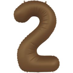 Folija balon broj 2 Chocolate Brown