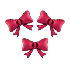 Mini Bows Satin Red folijski balon 3/1