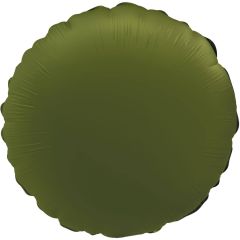 Standard Round Olive Green folijski balon