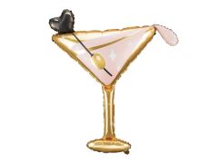 Maxi Glass with olive Gold folijski balon