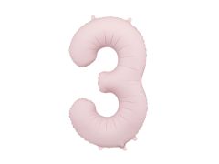 Folijski balon  broj 3  Mat Light Pink 86 cm
