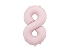 Folijski balon  broj 8  Mat Light Pink 86 cm