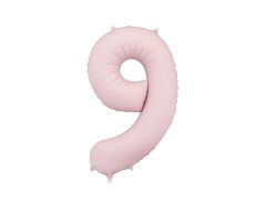 Folijski balon  broj 9  Mat Light Pink 86 cm