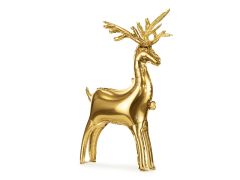 Standard Standing Reindeer gold folijski balon 63 x 52 cm