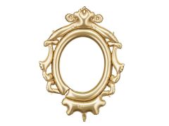 Maxi Selfie Frame Gold folijski balon 78x95 cm