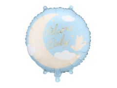 Standard Welcome Baby with Moon light bluefolija balon
