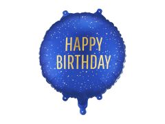 Happy Birthday Navy folijski balon 35x35cm